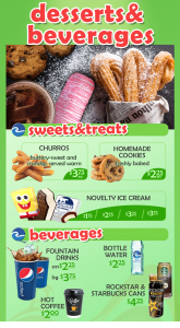 Desserts & Beverages - Menu