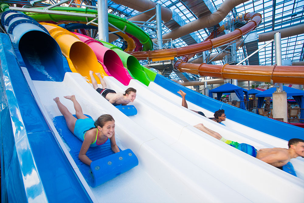 Guests On E-Racer Mat Slide